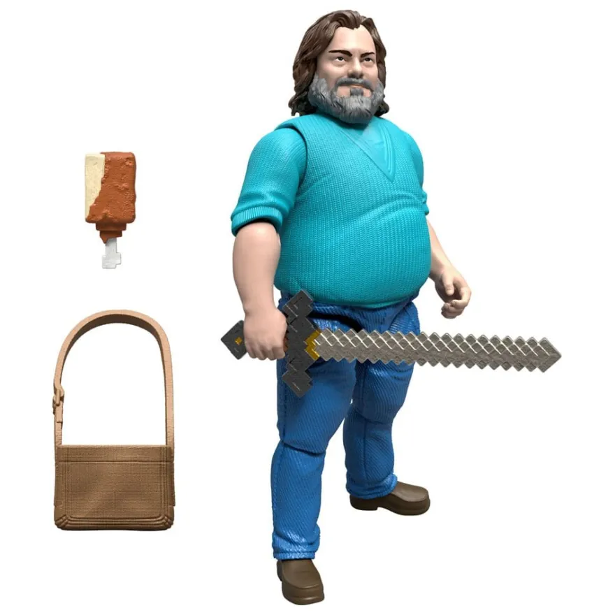 Ein Minecraft Film Actionfigur Steve 10 cm