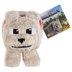 Ein Minecraft Film Plüschfigur Dennis der Wolf 20 cm