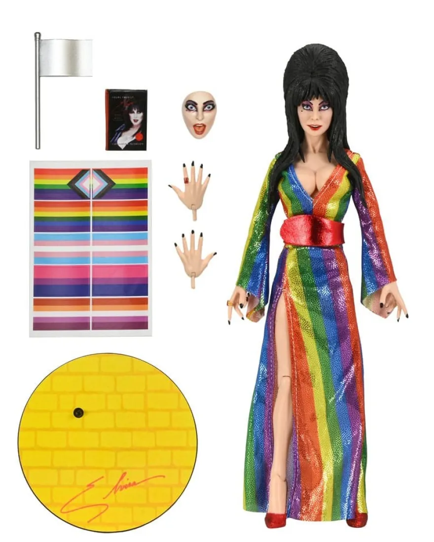 Elvira, Mistress of the Dark Clothed Actionfigur Over the Rainbow Elvira 20 cm