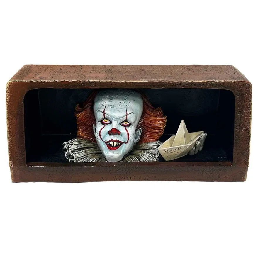 ES: Pennywise Drain Statue mit LED