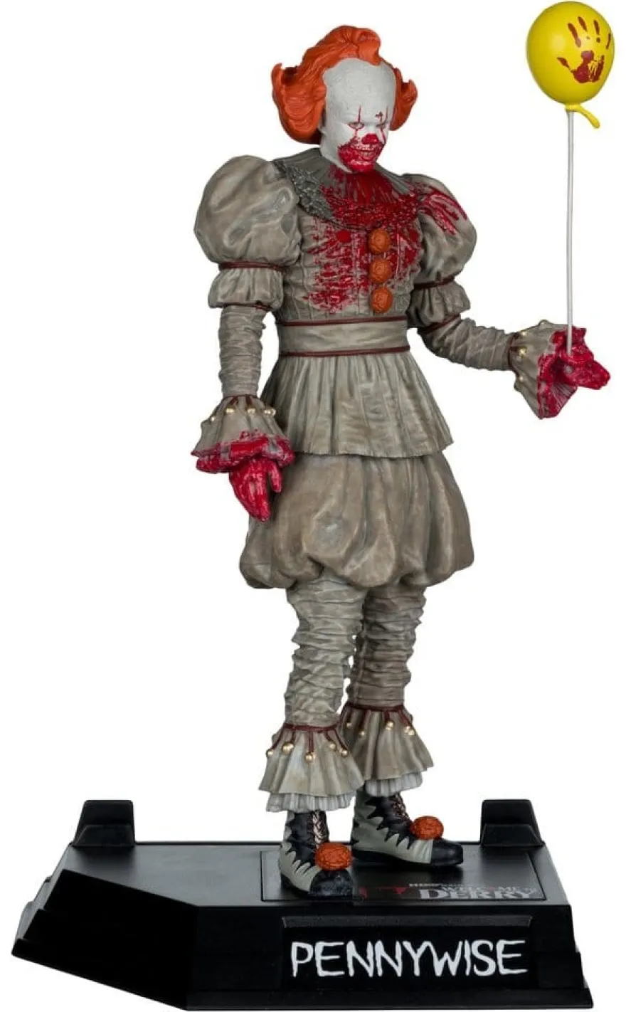 Es Welcome to Derry Movie Maniacs Figur Pennywise (Bloody) 16 cm