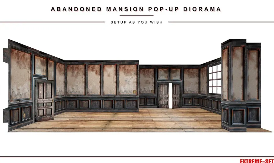 Extreme Sets Abandoned Mansion Pop-Up Diorama 1/12