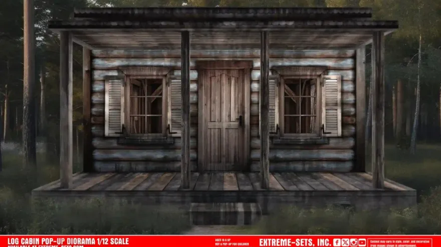 Extreme Sets Log Cabin Pop-Up Diorama 1/12