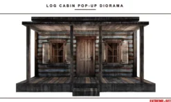 Extreme Sets Log Cabin Pop-Up Diorama 1/12