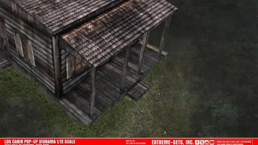 Extreme Sets Log Cabin Pop-Up Diorama 1/12