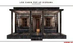 Extreme Sets Log Cabin Pop-Up Diorama 1/12