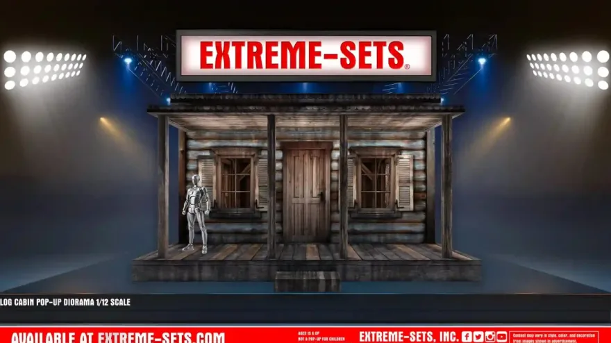 Extreme Sets Log Cabin Pop-Up Diorama 1/12