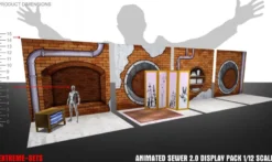 Extreme Sets Pop-Up Diorama Display Pack Animated Sewer 1/12
