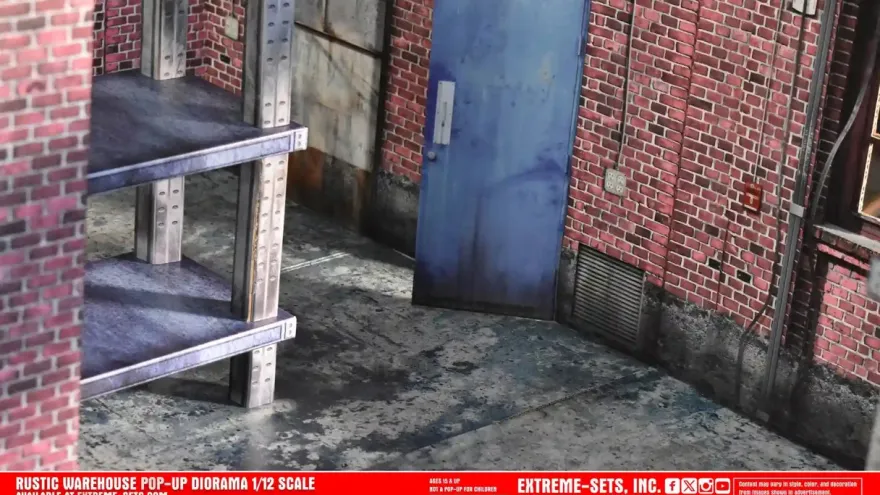 Extreme Sets Rustic Warehouse Pop-Up Diorama 1/12