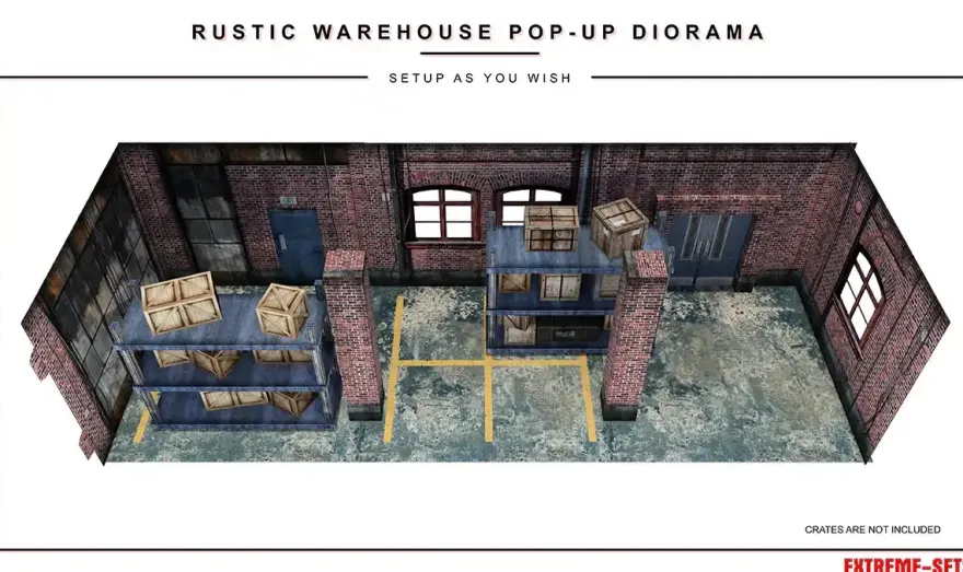 Extreme Sets Rustic Warehouse Pop-Up Diorama 1/12