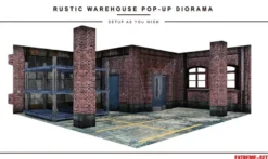 Extreme Sets Rustic Warehouse Pop-Up Diorama 1/12