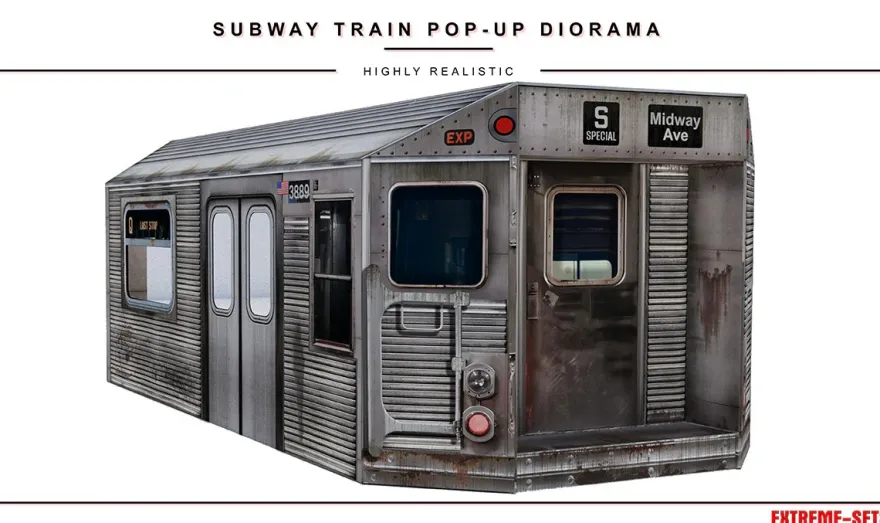Extreme Sets Subway Train Pop-Up Diorama 1/12