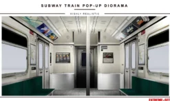 Extreme Sets Subway Train Pop-Up Diorama 1/12