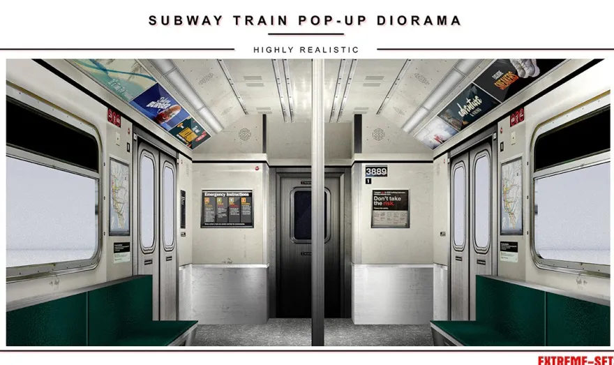 Extreme Sets Subway Train Pop-Up Diorama 1/12