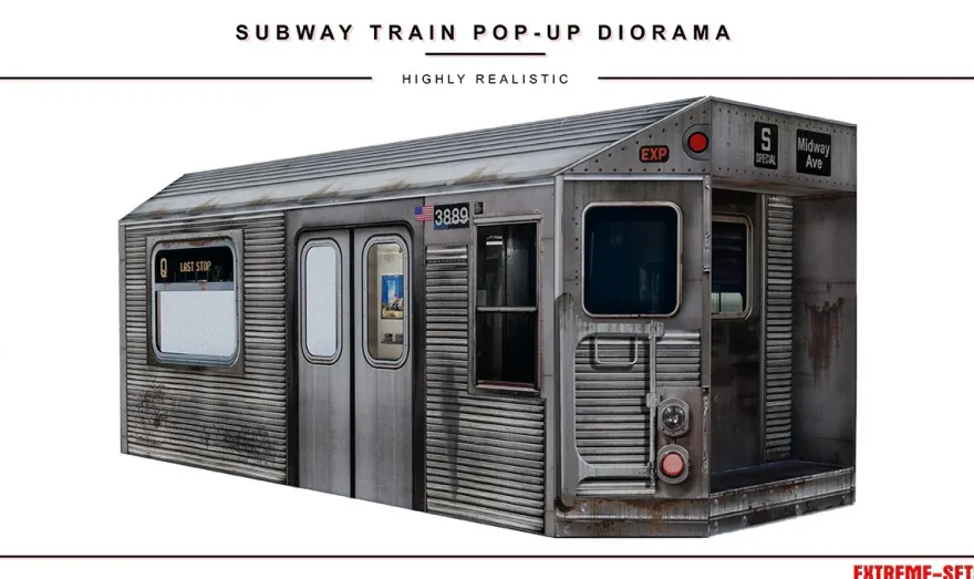 Extreme Sets Subway Train Pop-Up Diorama 1/12