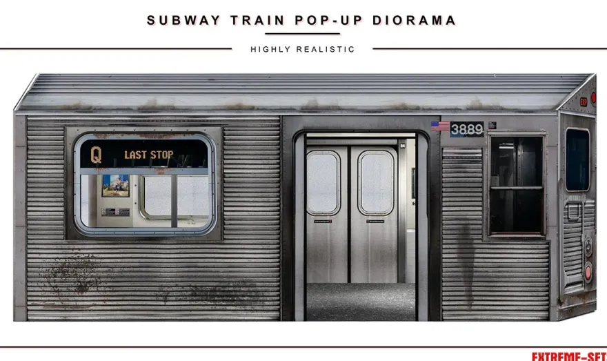 Extreme Sets Subway Train Pop-Up Diorama 1/12
