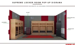 Extreme Sets Supreme Locker Room Pop-Up Diorama 1/12