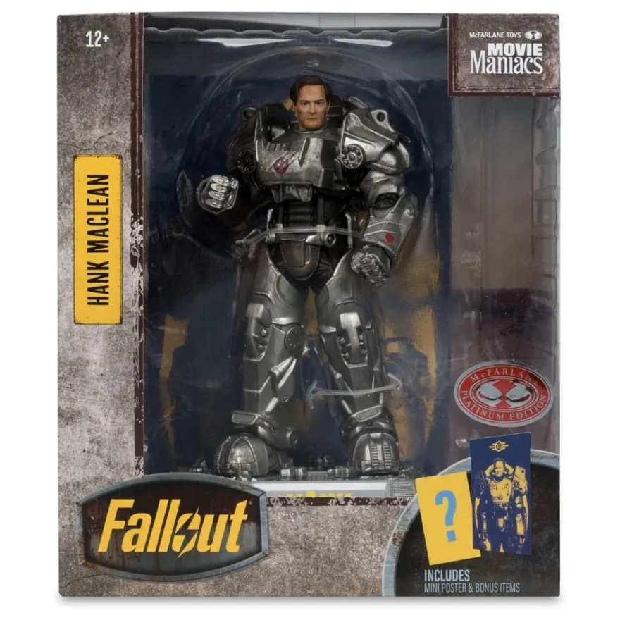Fallout Movie Maniacs Actionfigur Hank Maclean (Season 2) (Red Platinum Edition) 17 cm