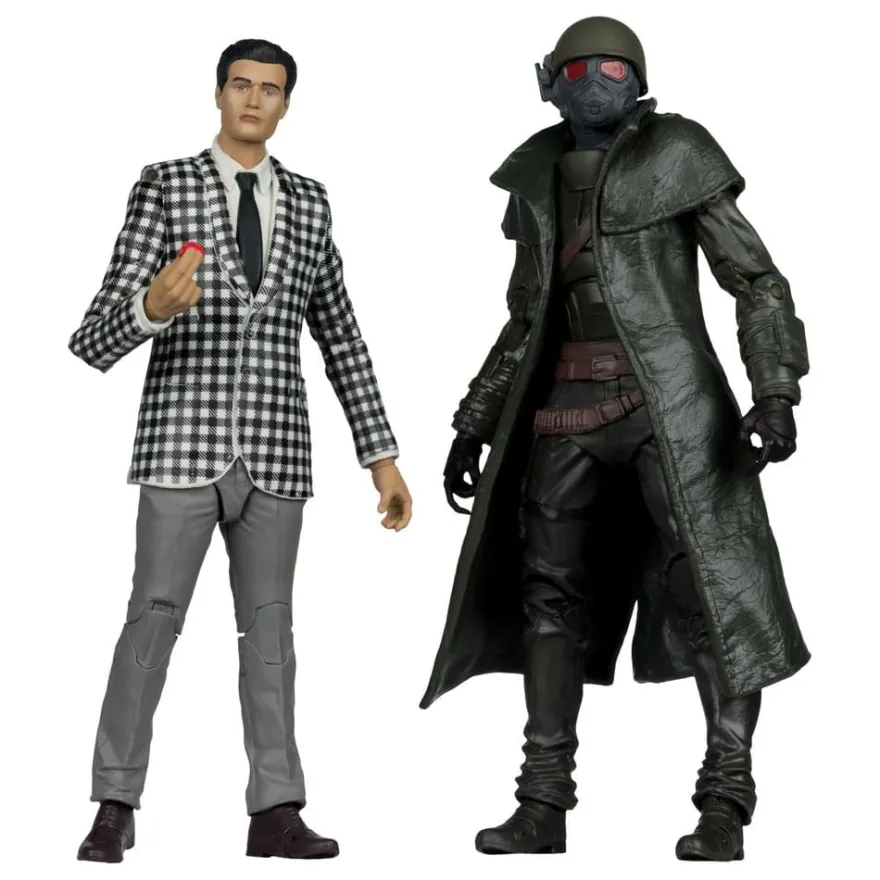 Fallout: New Vegas Statuen 2er-Pack Riot Ranger Armor & Benny Survivor 18 cm