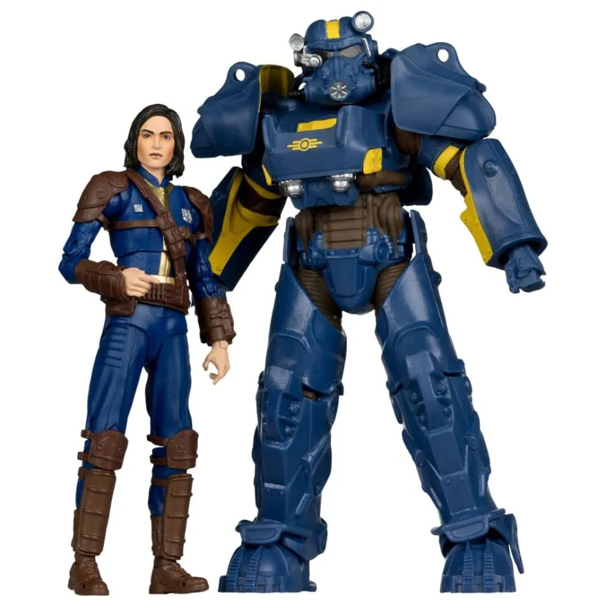 Fallout 4 Statuen 2er-Pack T-60 Vault Tec & Sole Survivor 18 cm
