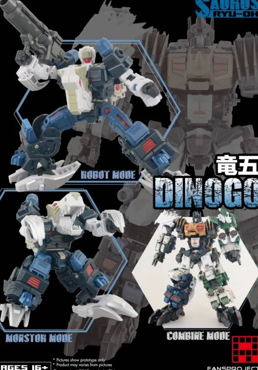 Fansproject Saurus Ryu-Oh Combiner - Dinogo