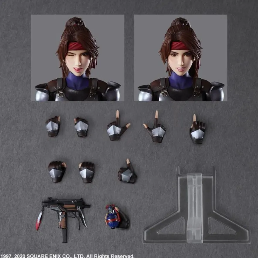 Final Fantasy VII Remake Play Arts Kai Actionfiguren-Set Jessie & Cloud & Motorcycle