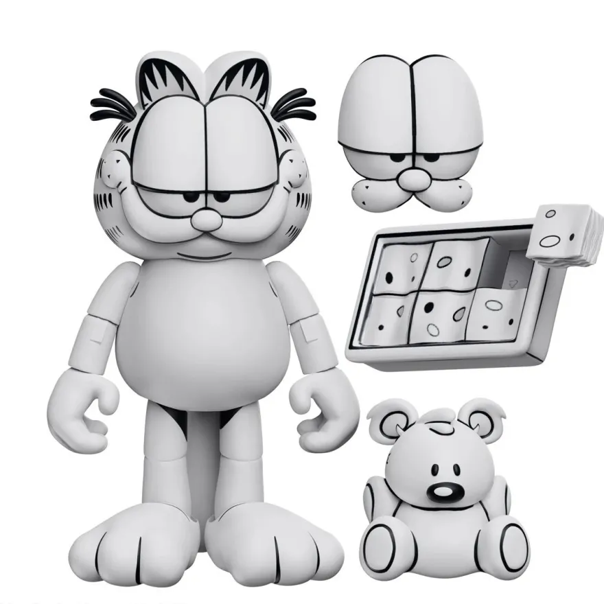 Garfield Black and White Daily Comic Strip Actionfigur - Exclusive