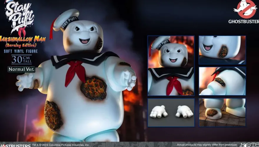 Ghostbusters Soft Vinyl Statue Stay Puft Marshmallow Man Burning Standard 30 cm