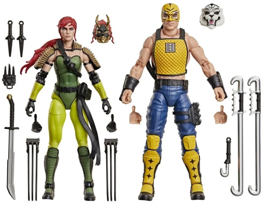 G.I. Joe Classified Series Actionfiguren 2er-Pack #212 Ninja Force Scarlett & T'Jbang 15 cm