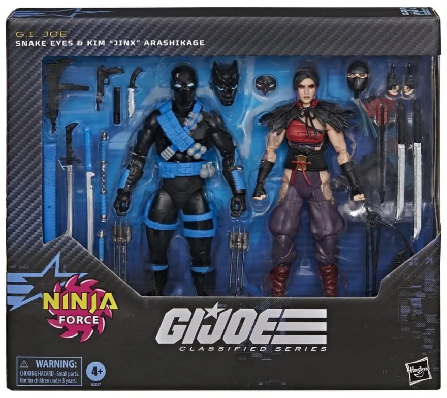 G.I. Joe Classified Series Actionfiguren 2er-Pack Snake Eyes & Kim "Jinx" Arashikage 15 cm