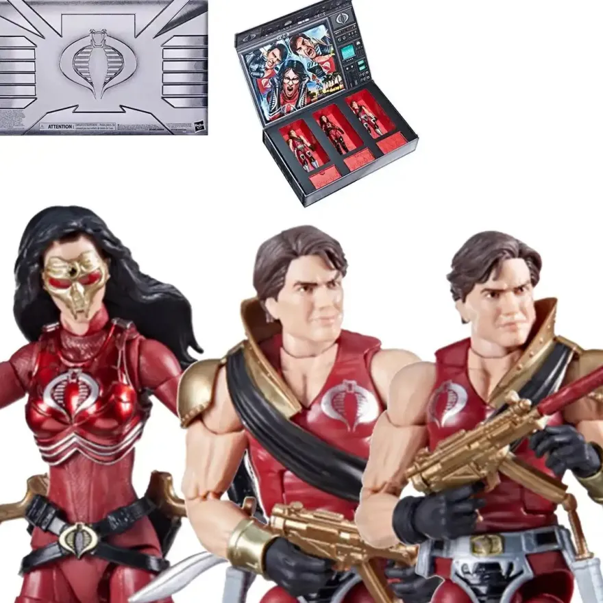 G.I. Joe Classified Series Crimson Strike Team Baroness, Tomax, & Xamot 6-Inch Actionfiguren-Set