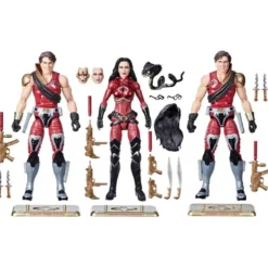 G.I. Joe Classified Series Crimson Strike Team Baroness, Tomax, & Xamot 6-Inch Actionfiguren-Set