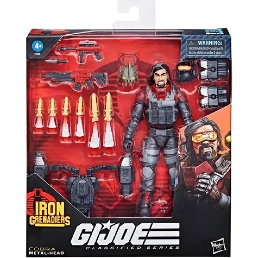 G.I. Joe Classified Series Deluxe 6-Inch Iron Grenadier Metal-Head Actionfigur