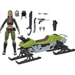 G.I. Joe Classified Series Zanya and Dreadnok Chameleon (Swamp Skier) Vehicle 6-Inch Actionfigur