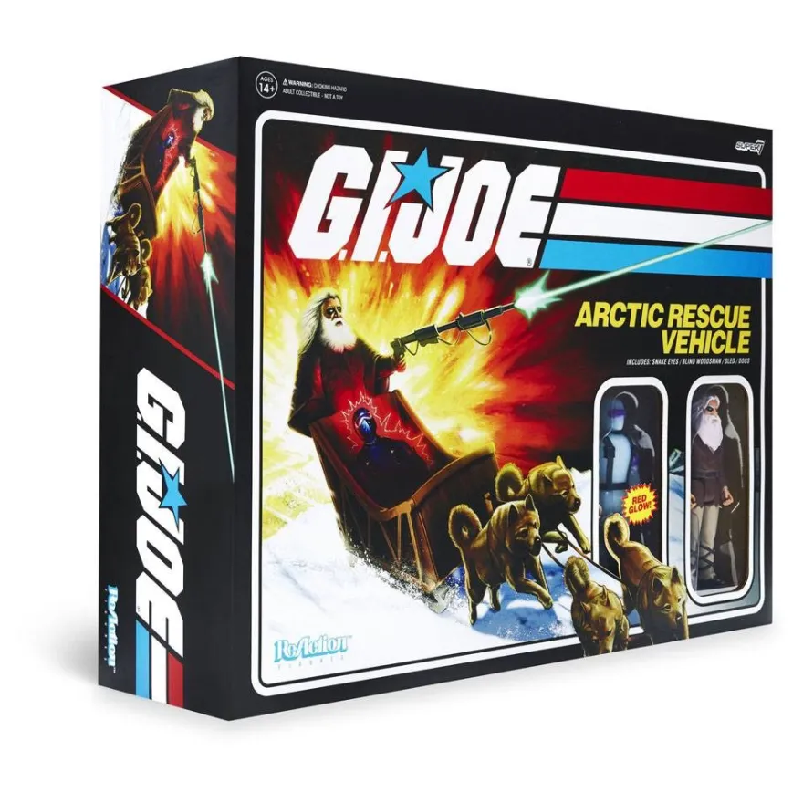 G.I. Joe ReAction Actionfiguren-Set Hundeschlitten Arctic Rescue Vehicle (Snake Eyes & Blind Woodsma