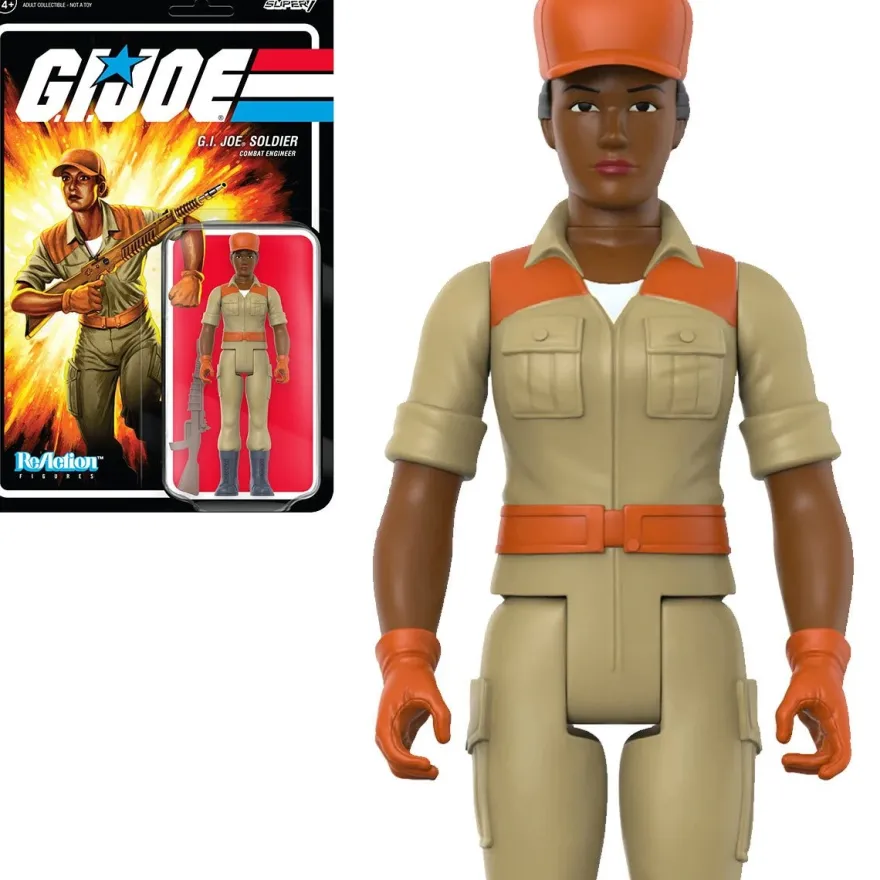 G.I. Joe ReAction Actionfigur Female Combat Engineer Bun Hair (Brown)