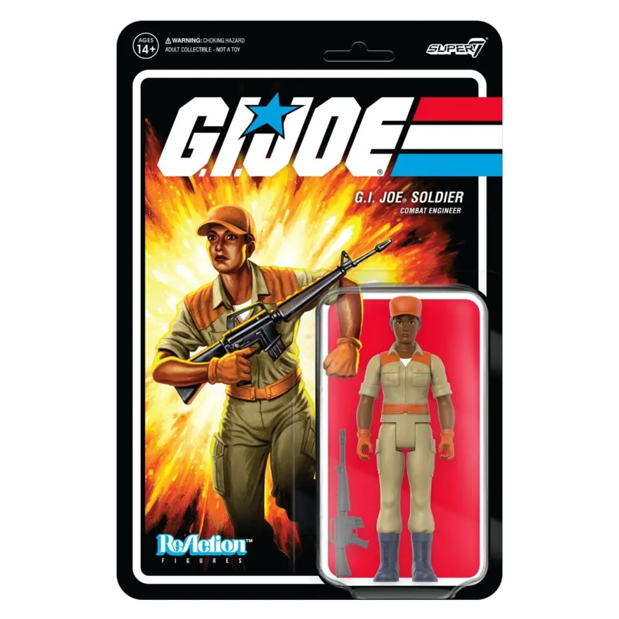 G.I. Joe ReAction Actionfigur Female Combat Engineer Bun Hair (Brown)