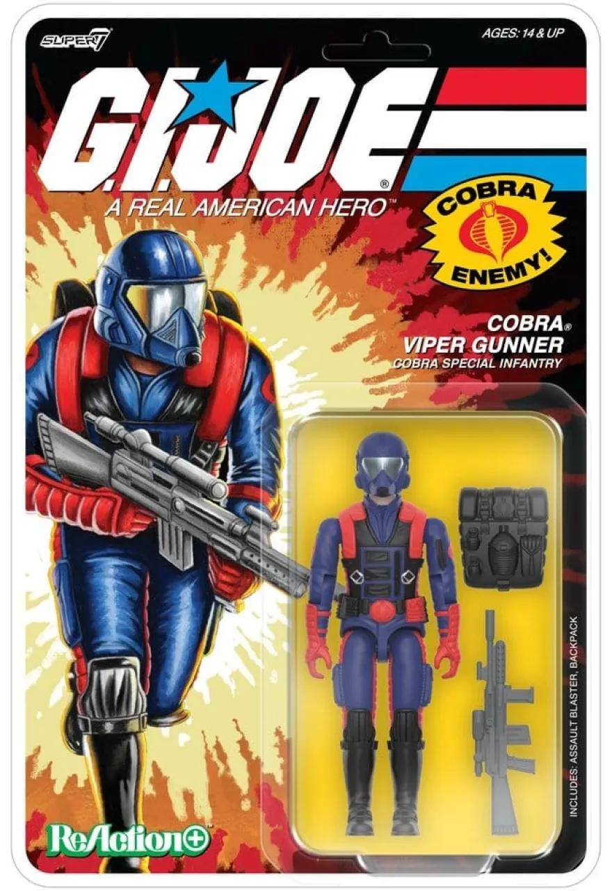 G.I. Joe ReAction+ Actionfigur Wave 09 Cobra Viper Gunner