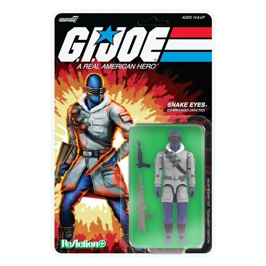 G.I. Joe ReAction+ Wave 5 (Movie) Arctic Snake Eyes