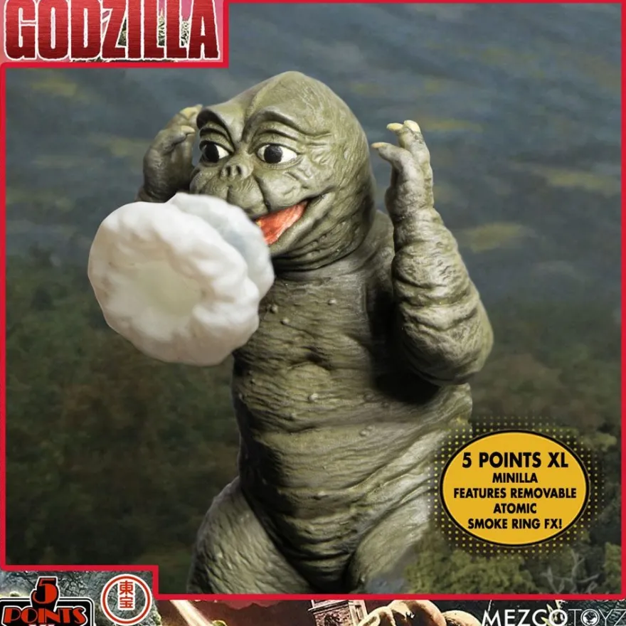 Godzilla: Frankenstein und die Monster aus dem All '5 Points' Actionfiguren Deluxe Box-Set Round 2