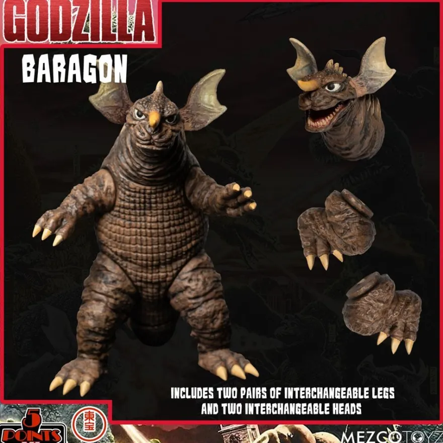 Godzilla: Frankenstein und die Monster aus dem All '5 Points' Actionfiguren Deluxe Box-Set Round 2