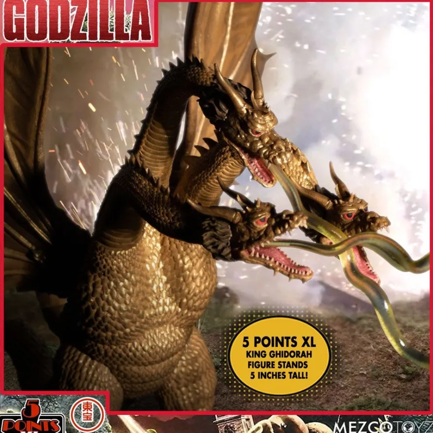 Godzilla: Frankenstein und die Monster aus dem All '5 Points' Actionfiguren Deluxe Box-Set Round 2