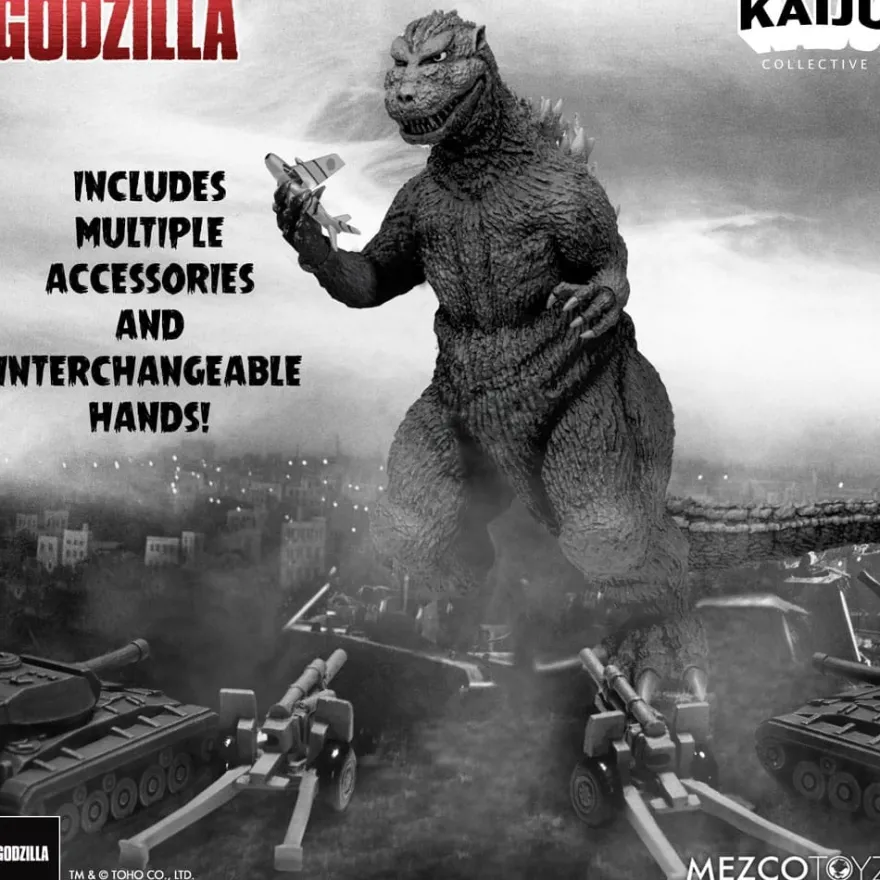 Godzilla (1954) Kaiju Collective Actionfigur Godzilla - Black & White Edition