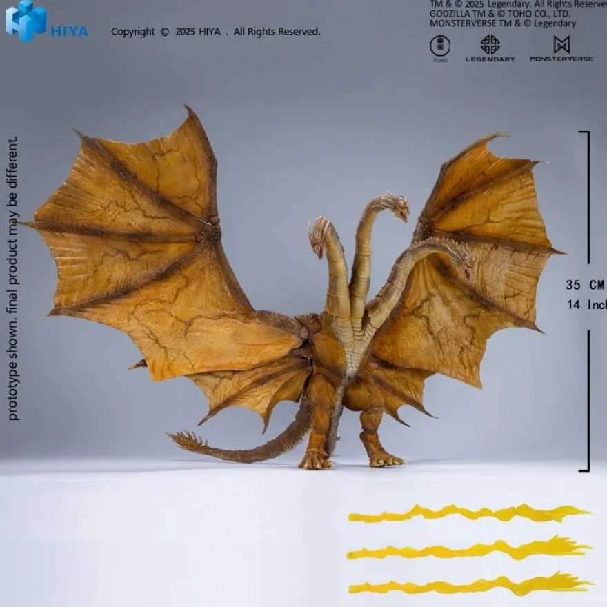 Godzilla: King of the Monsters 2019 Exquisite Basic Actionfigur King Ghidorah 2.0 25 cm
