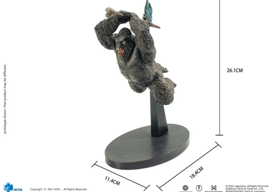 Godzilla PVC Statue Godzilla vs Kong (2021) Kong 26 cm
