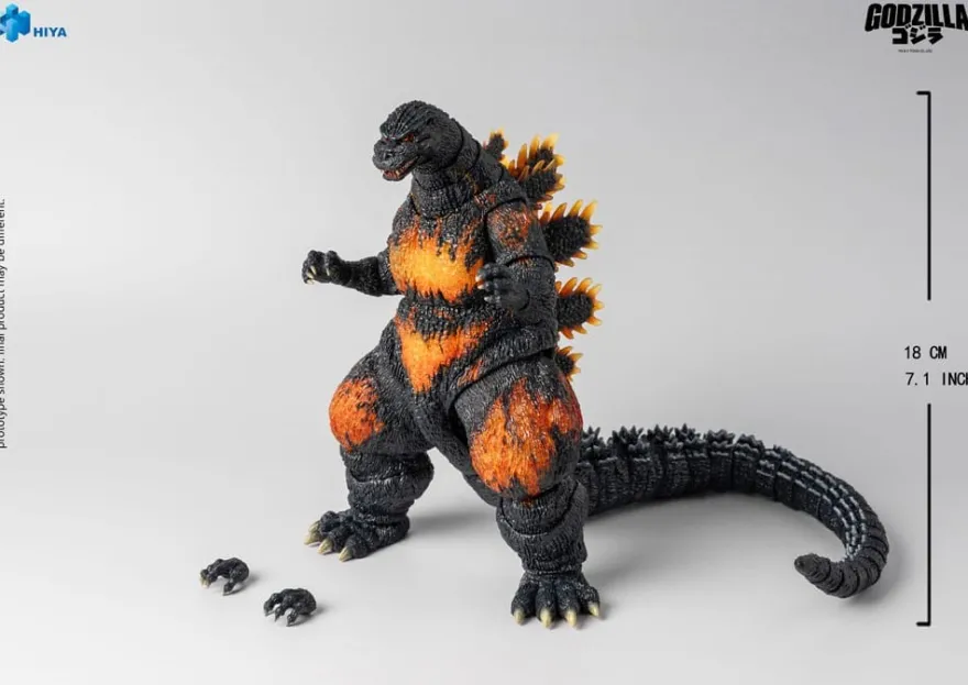 Godzilla vs. Destoroyah (1995) Exquisite Basic Actionfigur Burning Godzilla 18 cm
