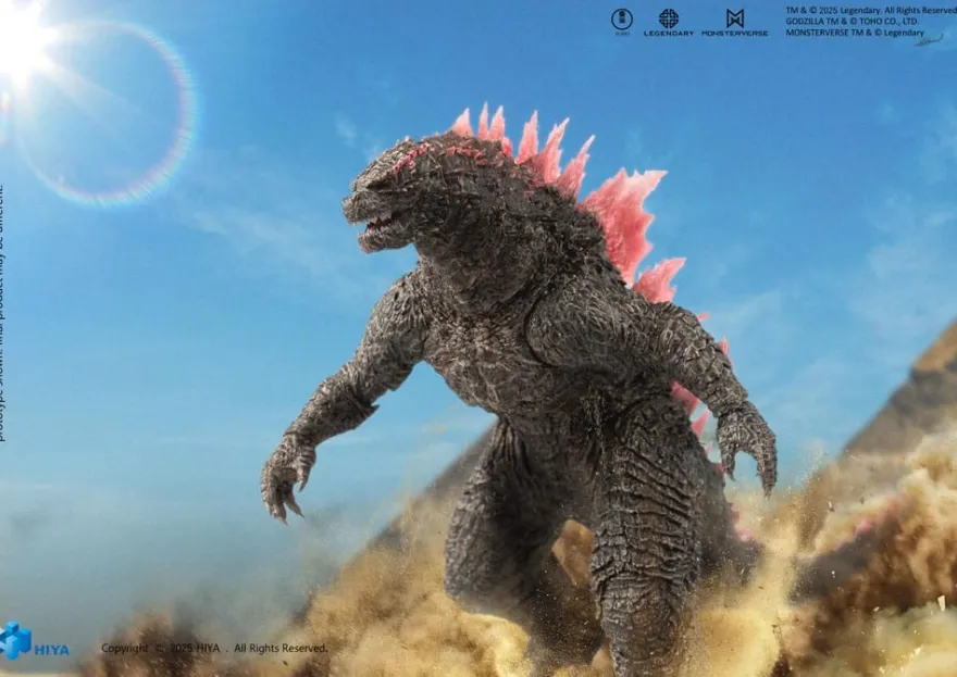 Godzilla x Kong The New Empire Exquisite Basic Actionfigur Heat Ray Godzilla Evolved Ver. 18 cm