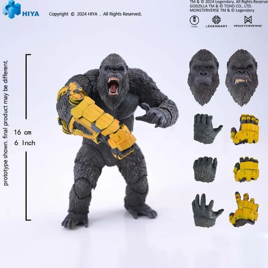 Godzilla x Kong: The New Empire Exquisite Basic Actionfigur Kong B.E.A.S.T. Glove Ver. 16 cm