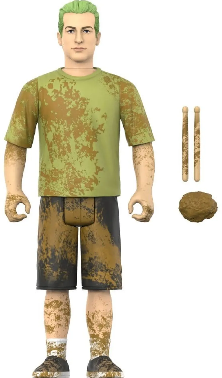 Green Day ReAction Actionfigur Wave 01 Tré Cool (Mud Fight)