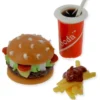 Hamburger, Pommes & Soda - Kunststoff - 1:12 - 3-teilig